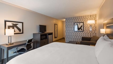 Business Room, 1 King Bed, Non Smoking, Refrigerator (with Sofabed) | In-room safe, blackout drapes, iron/ironing board