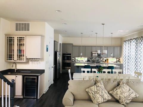 Open concept Living, Dining & Kitchen