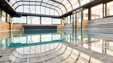 Indoor pool, seasonal outdoor pool