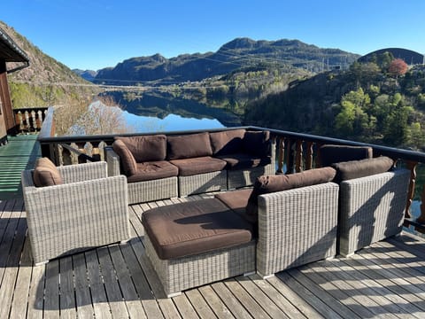 Terrasse med fantastisk utsikt