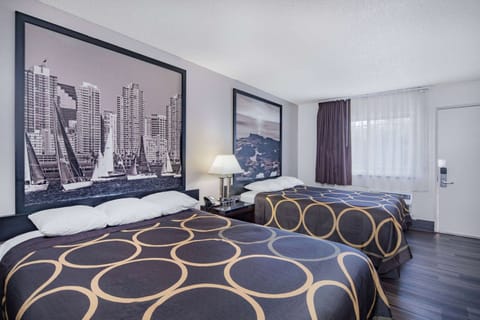 Basic Room, 2 Queen Beds, Non Smoking | Desk, iron/ironing board, free WiFi, bed sheets