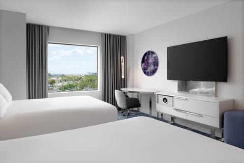 Premium bedding, pillowtop beds, in-room safe, desk