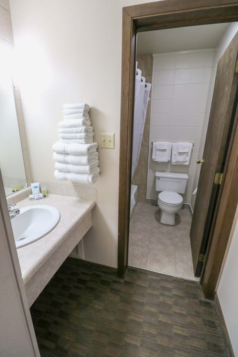 Family Triple Room, 2 Bedrooms | Bathroom | Hair dryer, towels