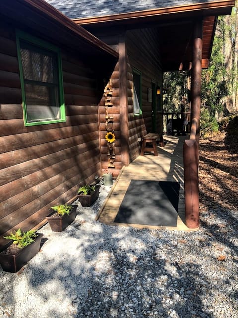 Entrance to cabin.