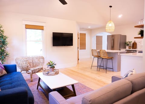 Spacious living with smart TV