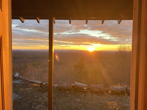 Morning sunrise from the porch 