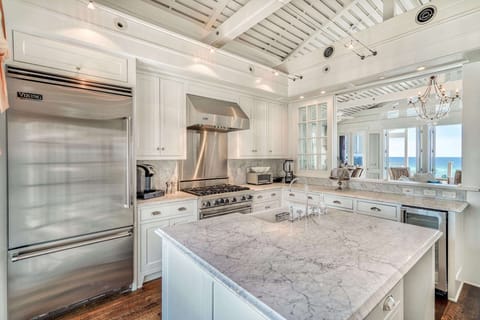 Gourmet kitchen with high-end appliances