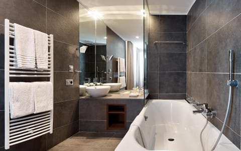 Free toiletries, hair dryer, towels