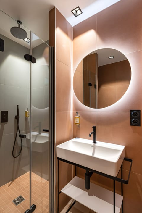 Hair dryer, bathrobes, towels