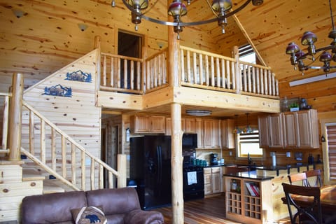 Great room - Stairs and loft