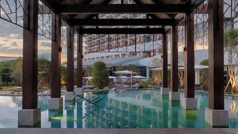Indoor pool, open 10:00 AM to 5:00 PM, lifeguards on site