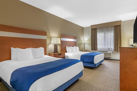 Standard Room, 2 Queen Beds, Accessible, Refrigerator & Microwave | Desk, laptop workspace, iron/ironing board, cribs (surcharge)