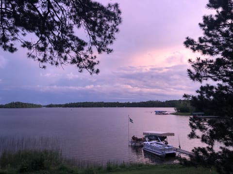 300 feet of shoreline at sunset
