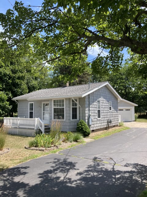 View of the cottage from the street. 