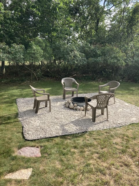 Private fire pit area. 
