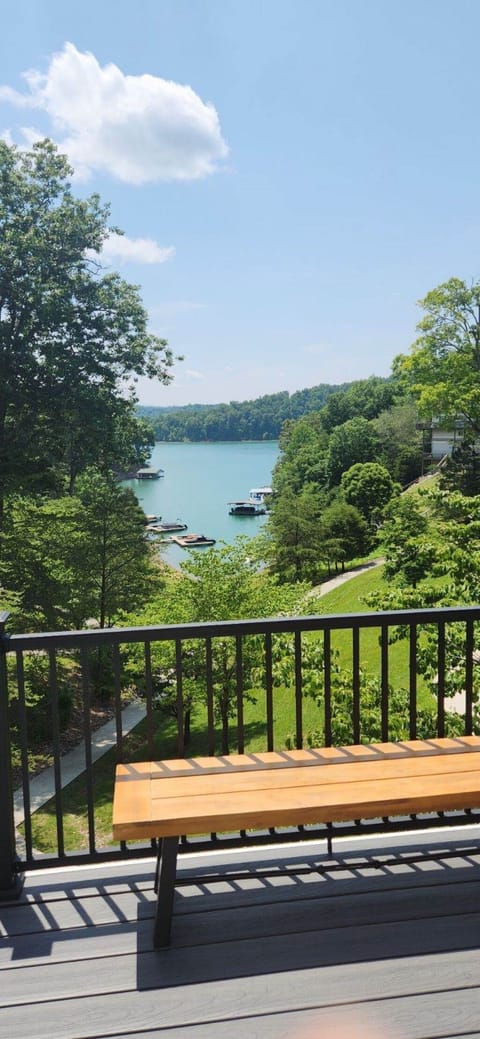 View from upper deck, outside of living area. 