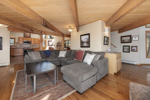 Living area located on the main level of the home as part of the open floor concept.