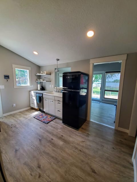 Kitchen view from the hall.