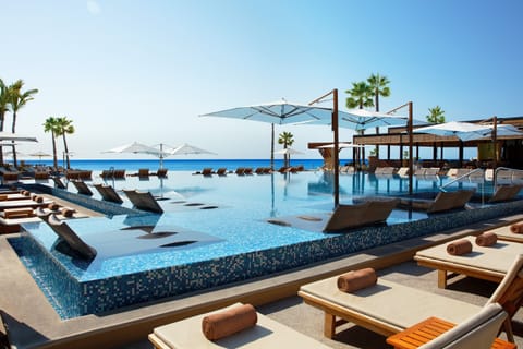 3 outdoor pools, pool umbrellas