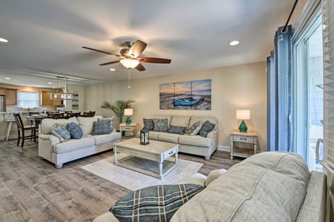 Wildwood Vacation Rental | 3BR | 2.5BA | 2,100 Sq Ft | Steps Required