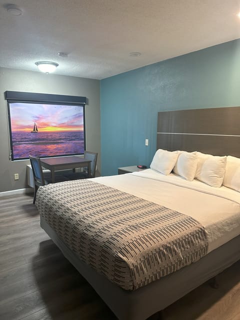Standard Single Room, 1 King Bed, Non Smoking | Desk, blackout drapes, iron/ironing board, free WiFi