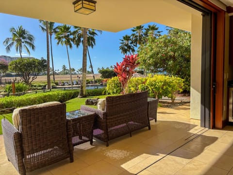 Private balcony on Ground Floor