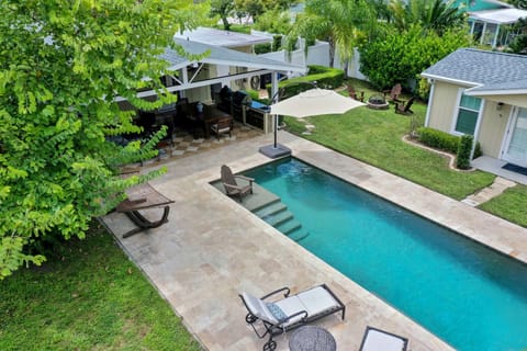 Heated, salt water pool in your own fully fenced backyard paradise.