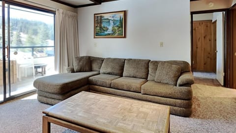 Comfy couch to relax in while watching T.V