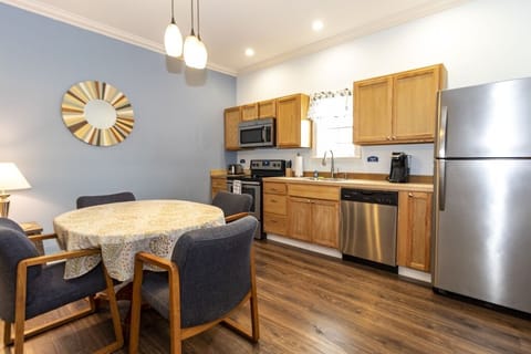 Completely stocked kitchen for meal prep 