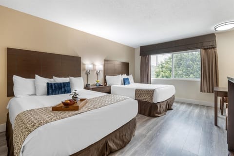 Standard Room, 2 Queen Beds, Non Smoking, Refrigerator & Microwave | Down comforters, in-room safe, individually furnished, desk