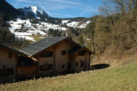 The rear of the property