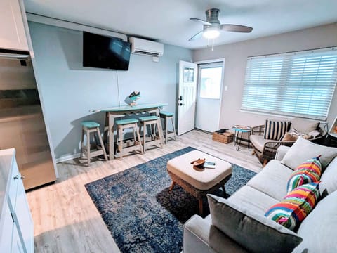 Living room w/ pull out sofa bed