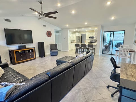 75 inch TV with surround sound