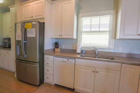 There is also a new refrigerator and toaster oven.