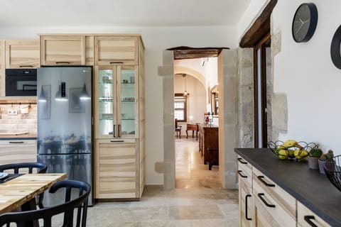 A fully equipped kitchen for culinary wonders.