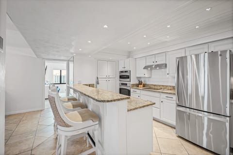 3 bonus barstools at the kitchen counter