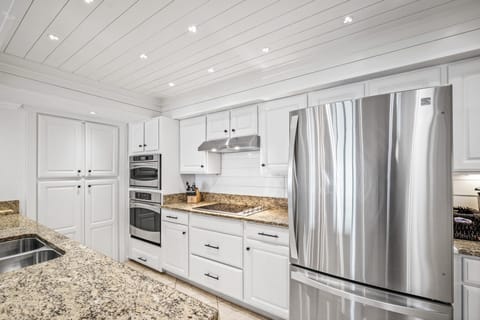 Updated kitchen with stainless steel appliances