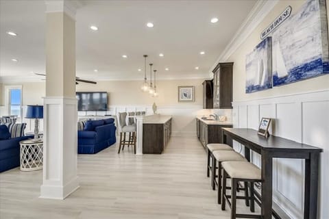 Additional seating throughout the home offers plenty of room for the family.