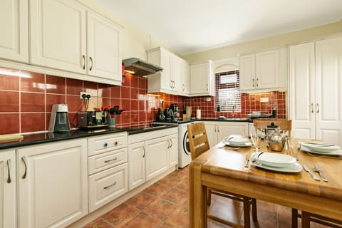 With ample storage, our kitchen is equipped for preparing a variety of meals.