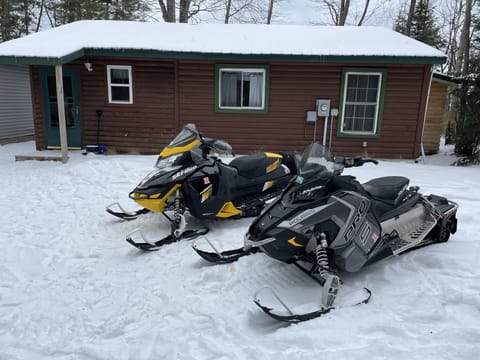 Plenty of room for snowmobiles