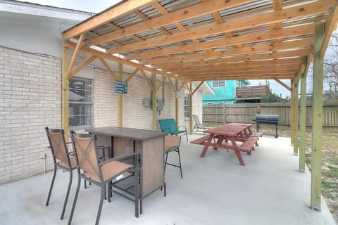 Covered Back Patio. 