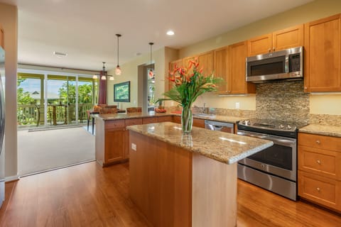 Cook with ease in our fully equipped gourmet kitchen