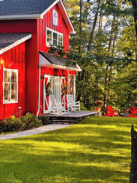 Entrance to The Tiny Red Barn