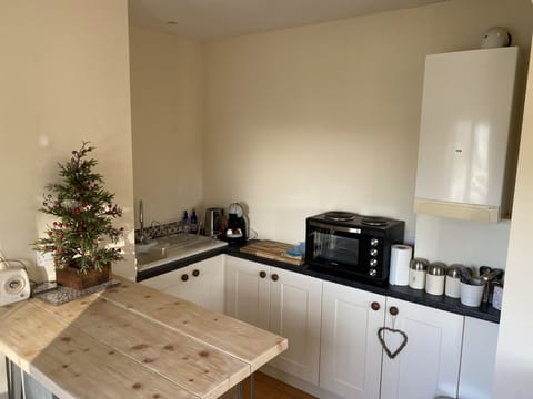 Cottage | Private kitchen | Fridge, oven, stovetop, electric kettle