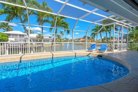 Heated pool with wide water view