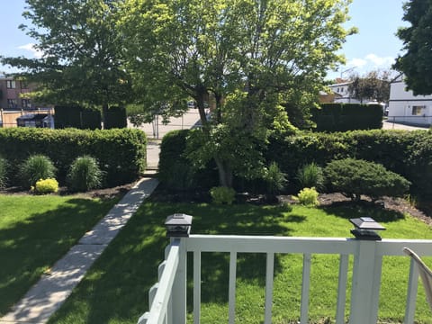 front yard off the deck. 