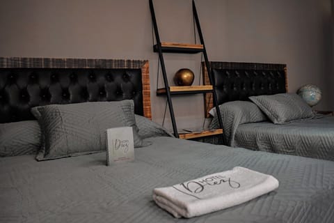 Standard Room, 2 Double Beds | In-room safe, desk, laptop workspace, soundproofing