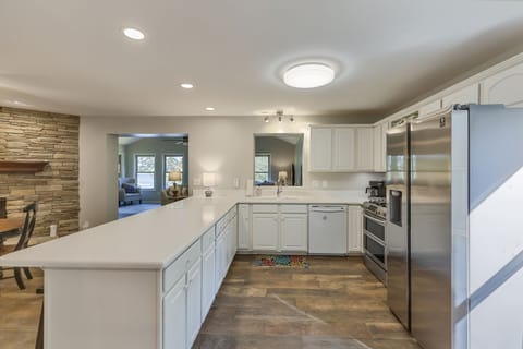 Kitchen is ready for your cooking and baking; now with new dishwasher and range!