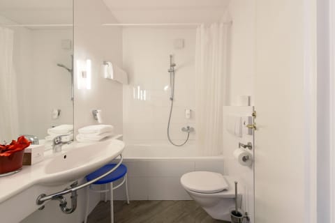 Free toiletries, hair dryer, towels