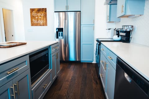 Microwave and large stainless appliances